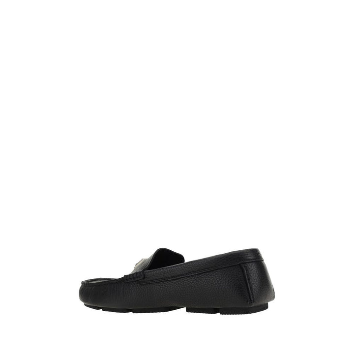 Dolce & Gabbana Black Rubber Slip-On Loafers
