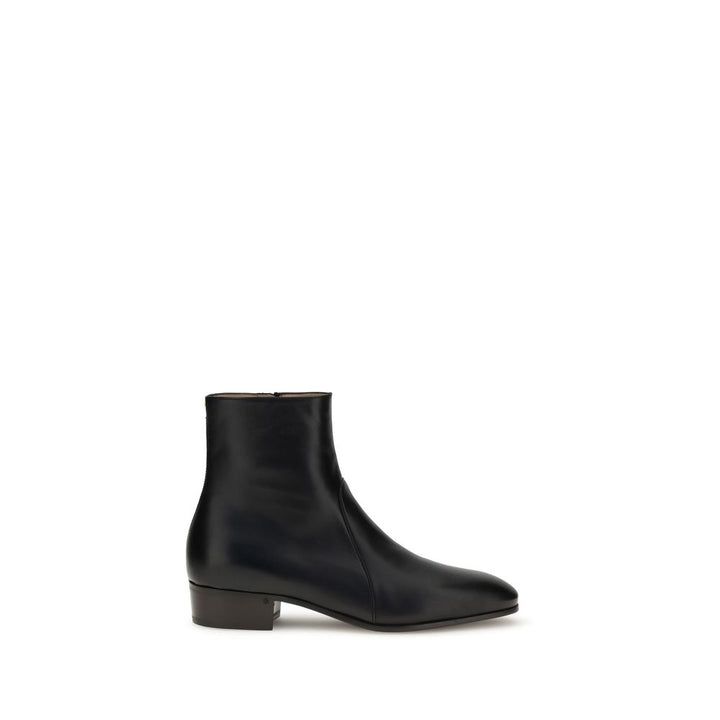 Valentino Garavani Black Goatskin Ankle Boots