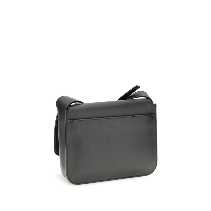 Saint Laurent Black Calf Leather Bos Taurus Shoulder Bag