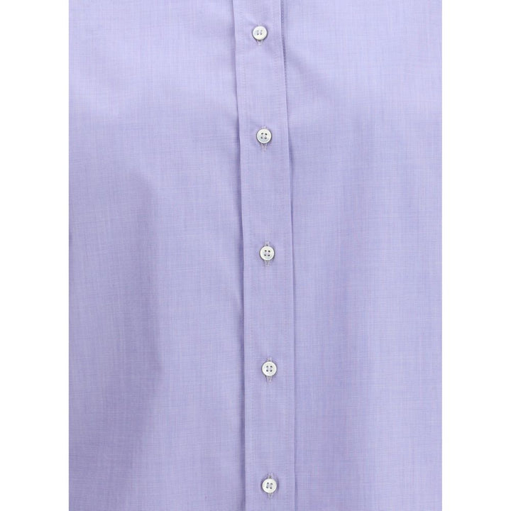 Brunello Cucinelli Light Blue Cotton Dress Shirt
