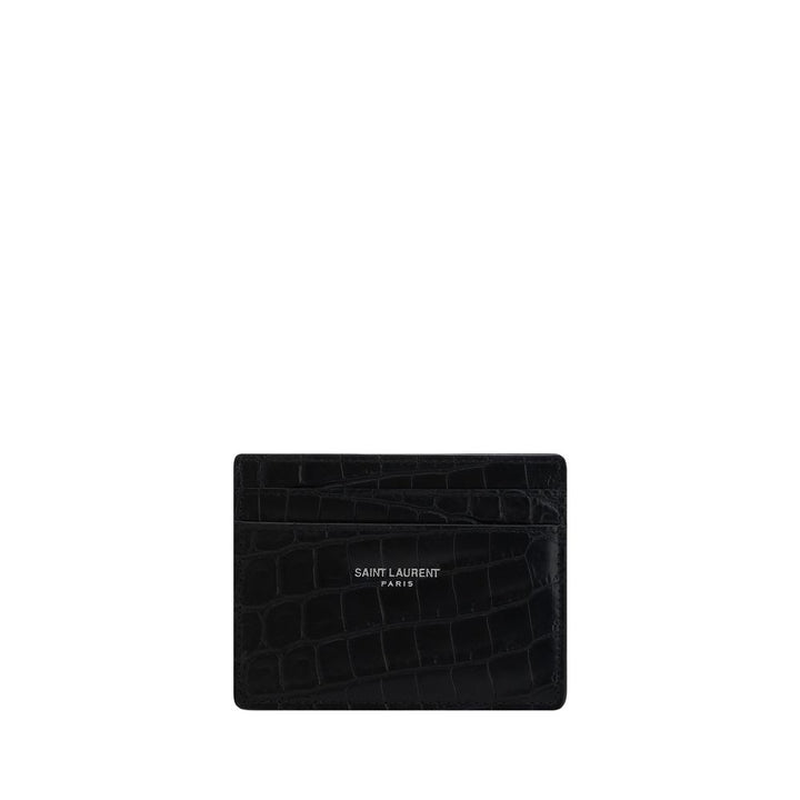 Saint Laurent Black Calf Leather Bos Taurus Wallet