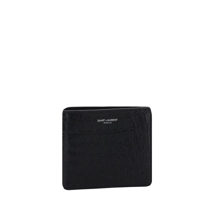 Saint Laurent Black Calf Leather Bos Taurus Wallet