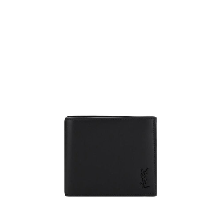 Saint Laurent Black Calf Leather Bos Taurus Wallet