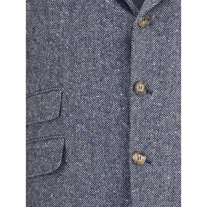 Brunello Cucinelli Blue Wool Blazer