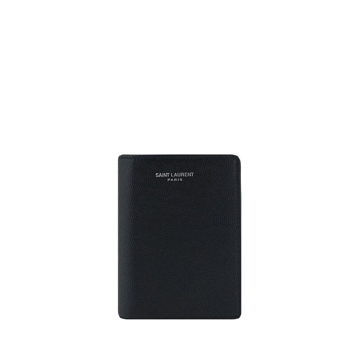Saint Laurent Black Calf Leather Bos Taurus Wallet