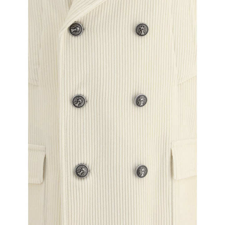 Brunello Cucinelli Cream Cashmere Coat