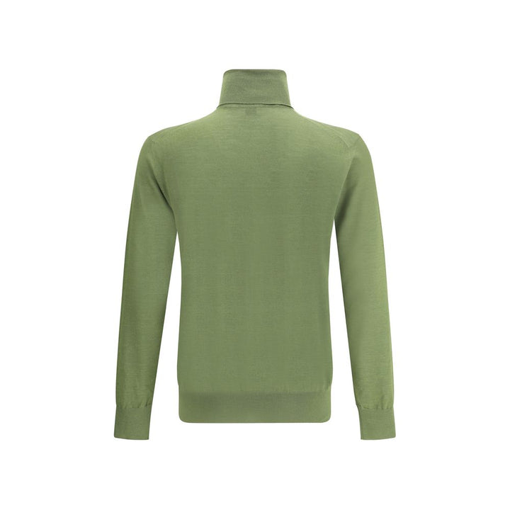 Saint Laurent Bicolor Wool Turtleneck