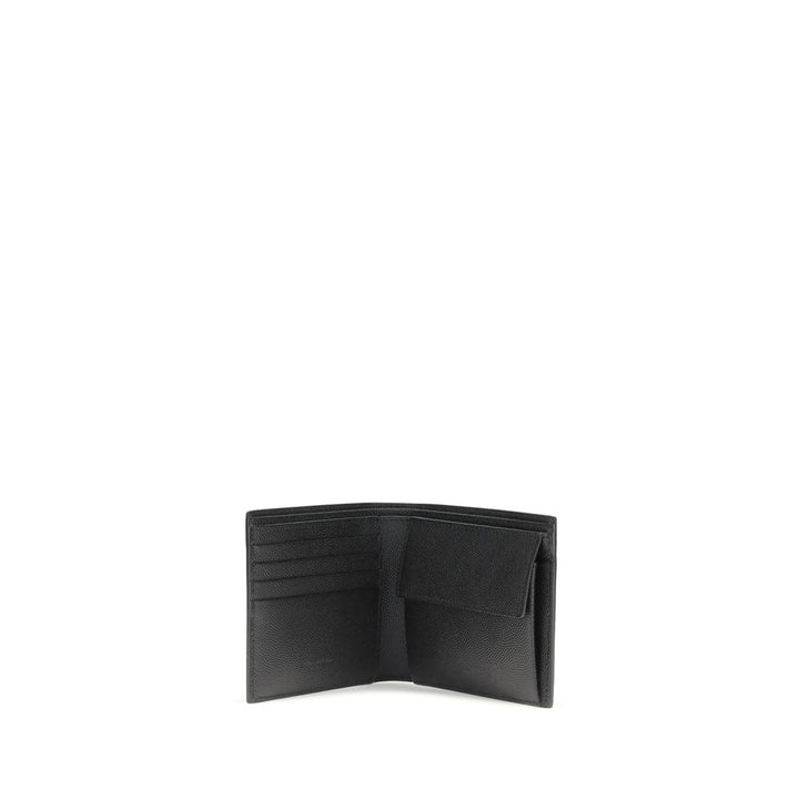 Saint Laurent Black Calf Leather Bos Taurus Wallet