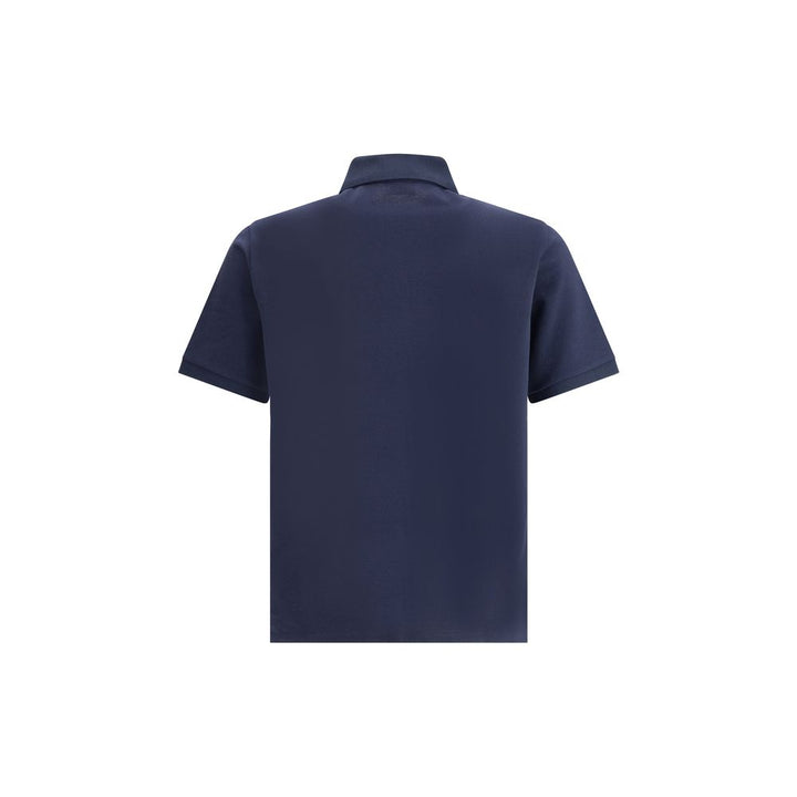 Saint Laurent Blue Cotton Polo Shirt
