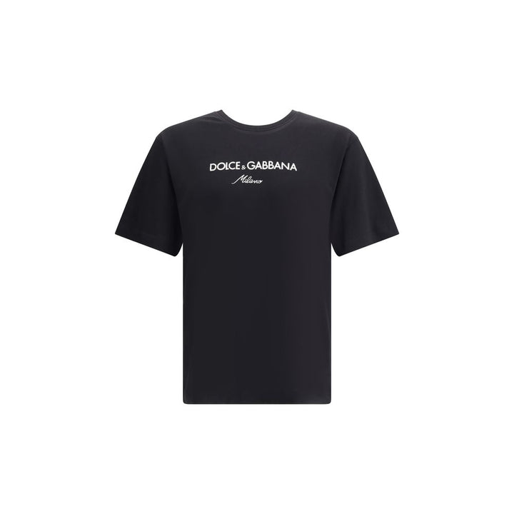Dolce & Gabbana Black Cotton T-Shirt