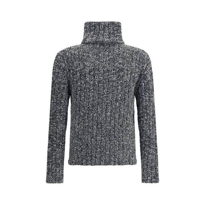 Dolce & Gabbana Gray Fleece Wool Turtleneck