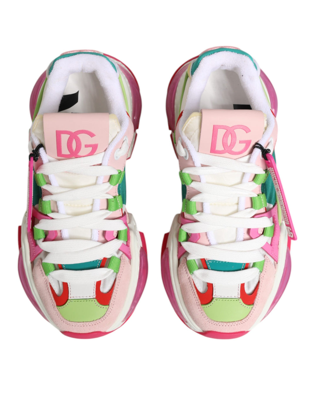 Dolce & Gabbana Multicolor Leather Airmaster Low Top Sneaker Shoes