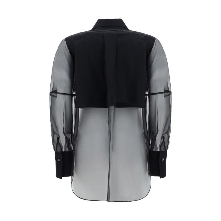 Brunello Cucinelli Black Cotton Pattern Shirt