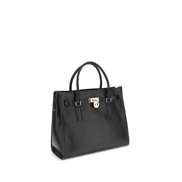 Michael Kors Black Calf Leather Bos Taurus Shoulder Bag