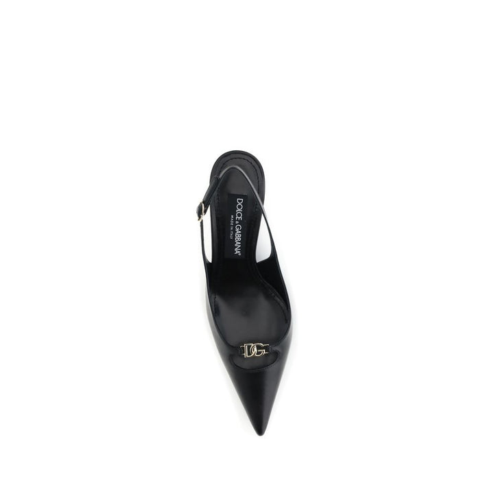 Dolce & Gabbana Black Goatskin High Heel Pumps