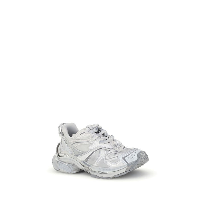 Balenciaga Silver Rubber Athletic Sneakers