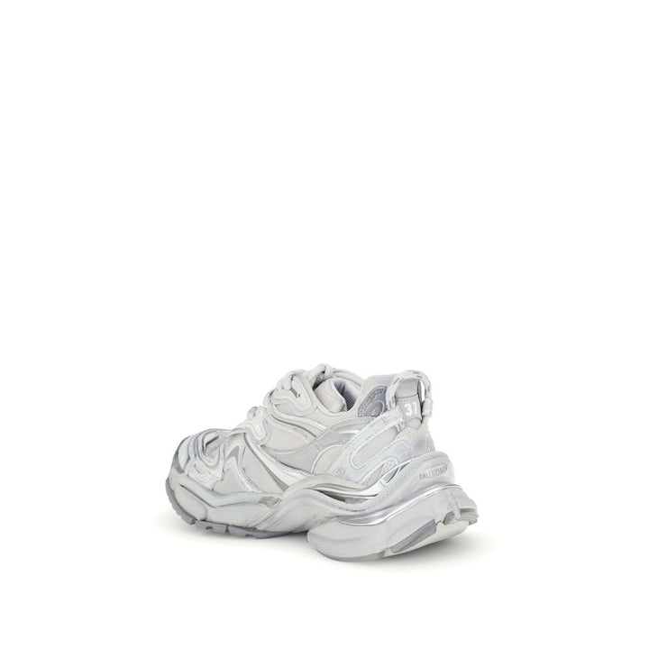 Balenciaga Silver Rubber Athletic Sneakers
