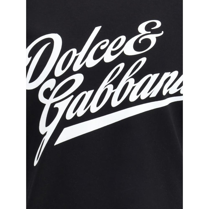 Dolce & Gabbana Black Cotton T-Shirt