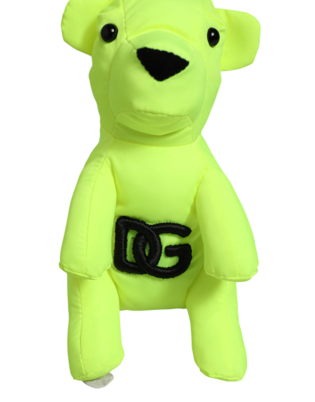 Dolce & Gabbana Neon Green Bear Embroidered Logo Men Keychain Clasp  Keyring