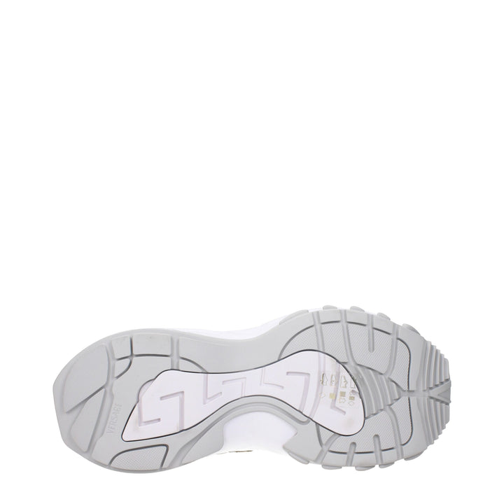 Versace Gold Fabric Low Top Sneakers