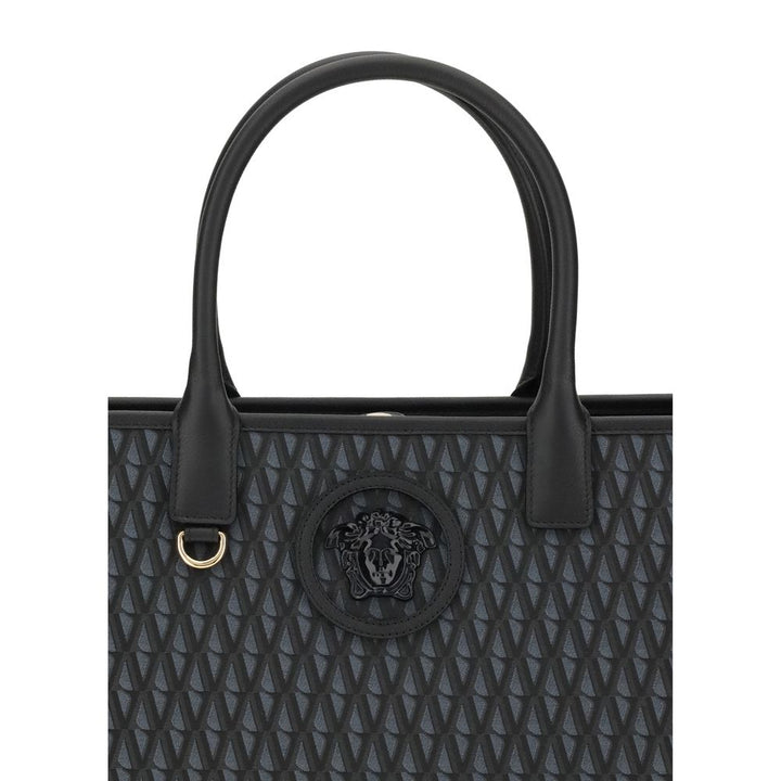 Versace Black Cotton Handbag