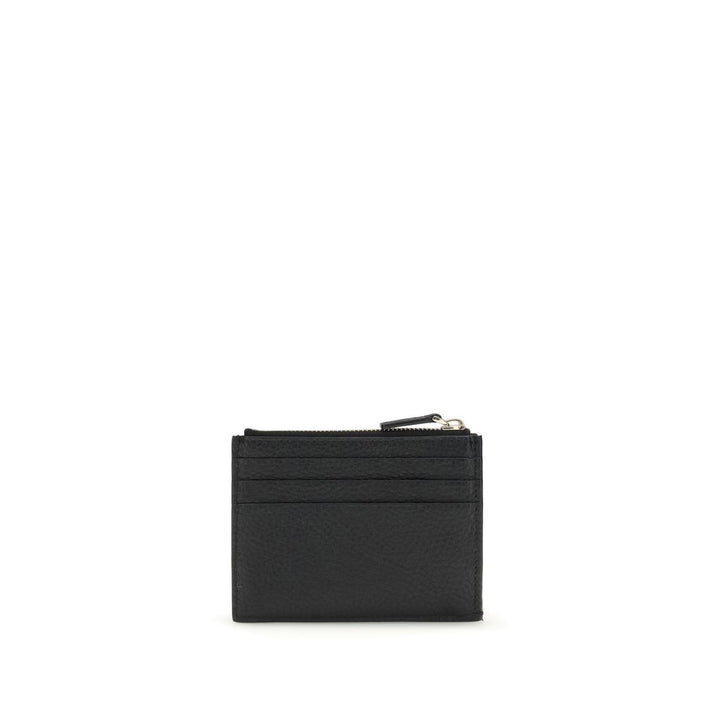 Valentino Garavani Black Calf Leather Bos Taurus Wallet