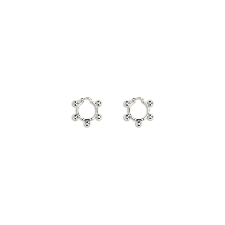 Jil Sander Silver Brass Earrings