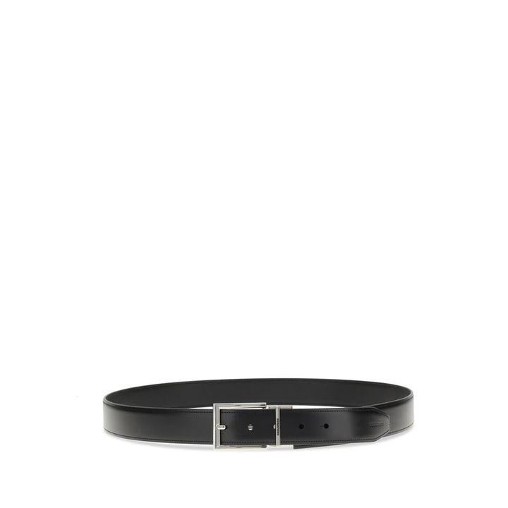 Dsquared² Black Calf Leather Bos Taurus Regular Belt