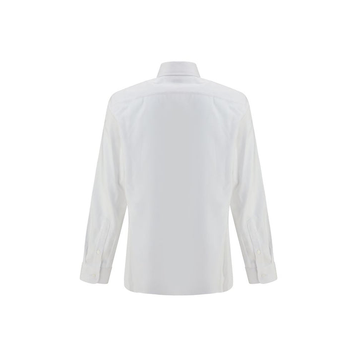 Brunello Cucinelli White Cotton Dress Shirt