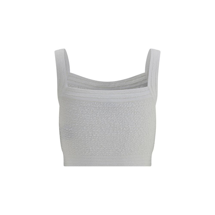 Balmain White Polyamide Top