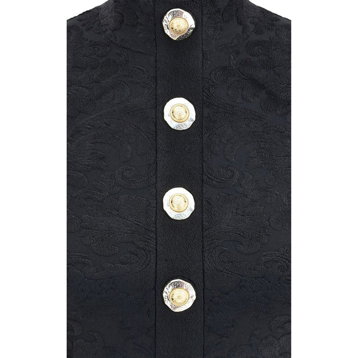 Balmain Black Viscose Top