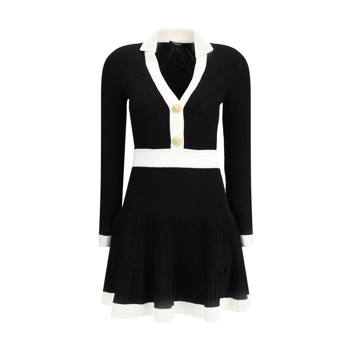 Balmain Black Viscose Casual Dress