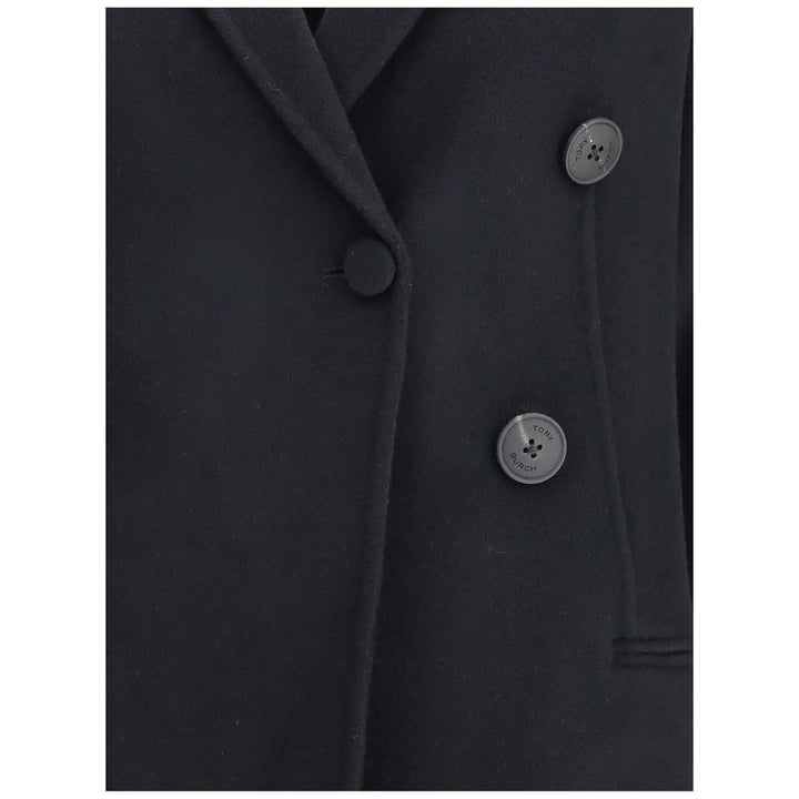 Tory Burch Black Wool Coat