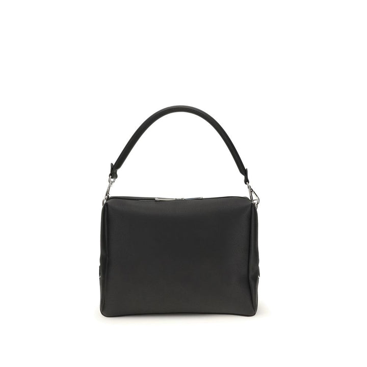 Fendi Black Calf Leather Bos Taurus Shoulder Bag