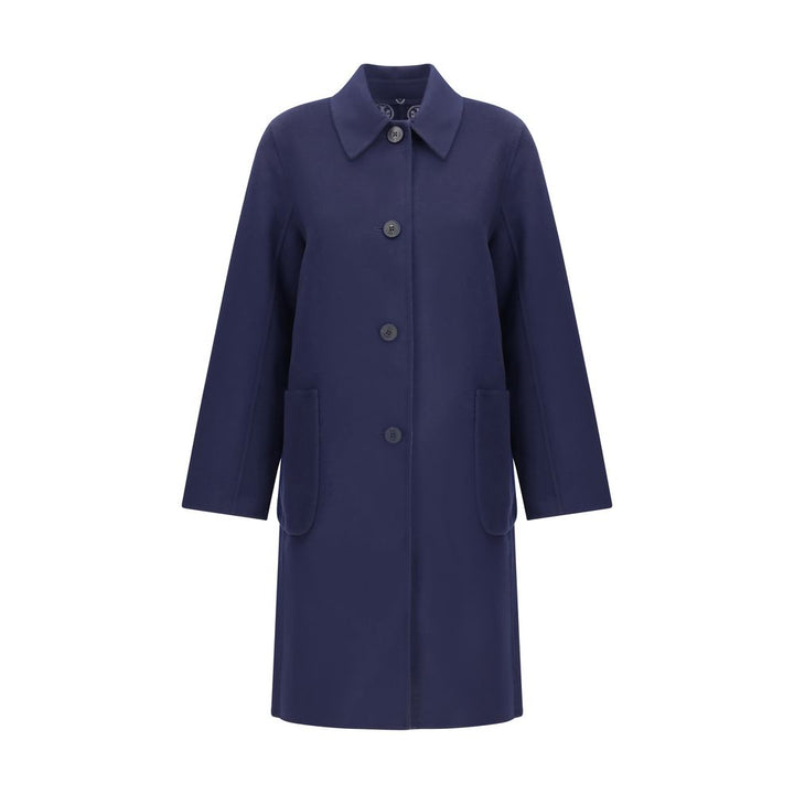 Tory Burch Blue Wool Coat