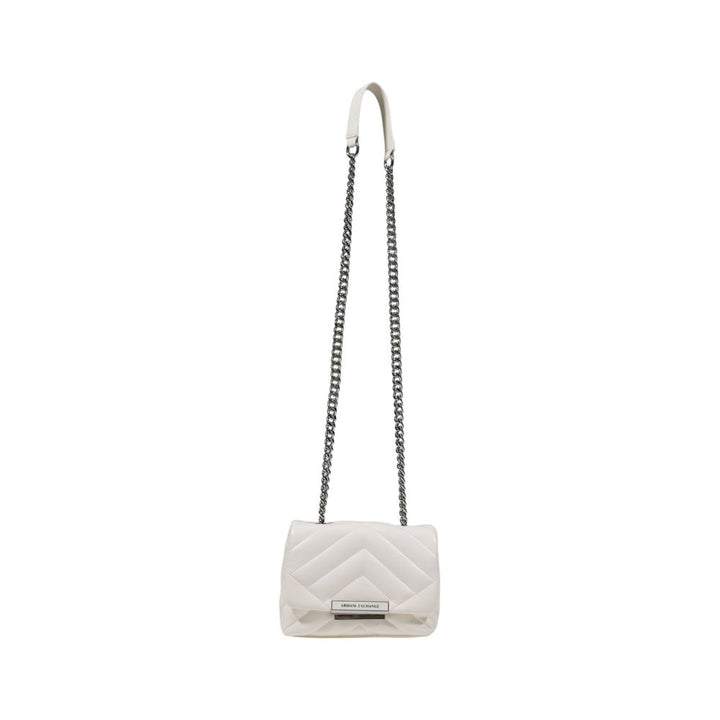 Armani Exchange White Polyester Handbag