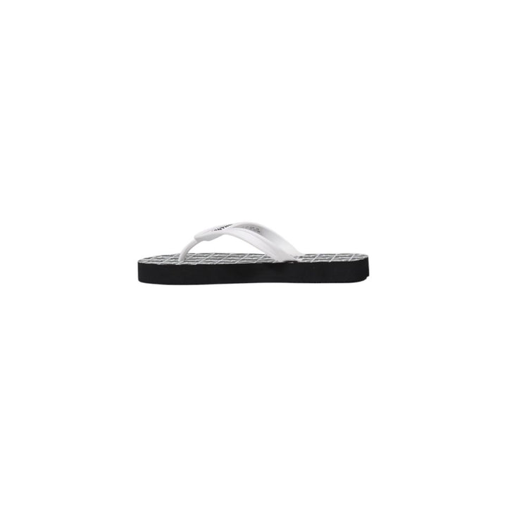 Armani Exchange Black And White Rubber Flip-Flop Sandals
