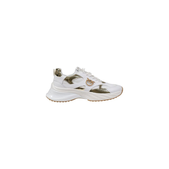PINKO White Leather Chunky Sneakers