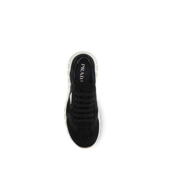 Prada Black Recycled Polyamide Athletic Sneakers
