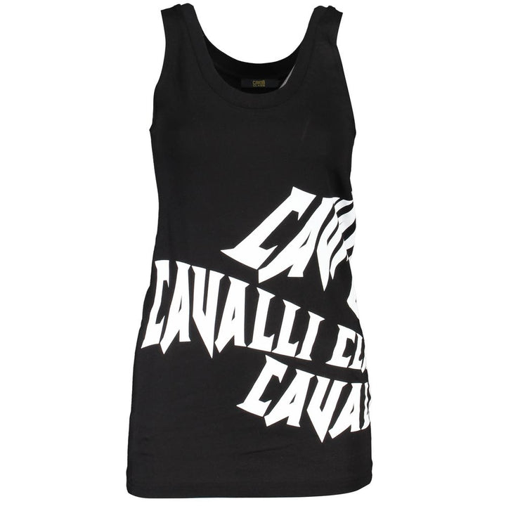 Cavalli Class Black Cotton Women's Tank Top