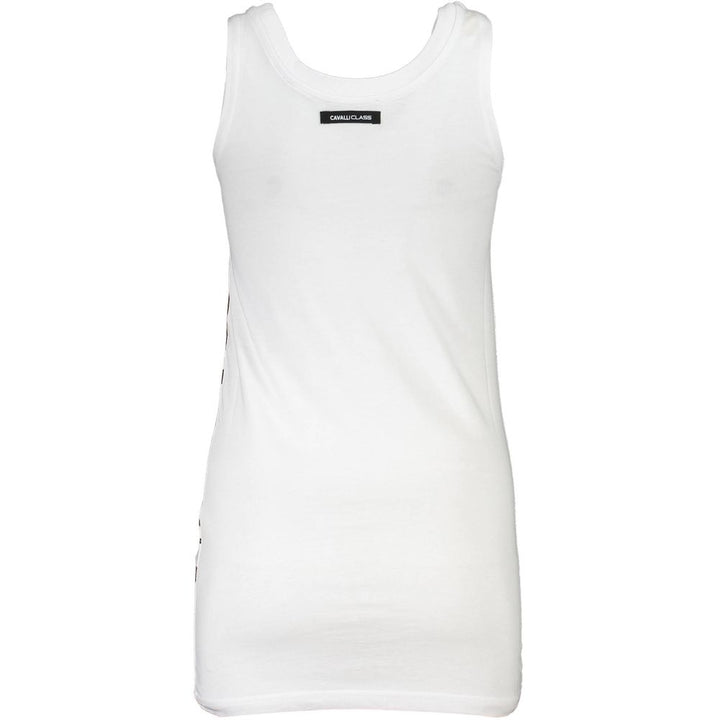 Cavalli Class White Cotton Women Tank Top