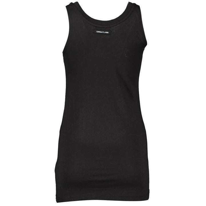 Cavalli Class Nero Cotton Women Tank Top