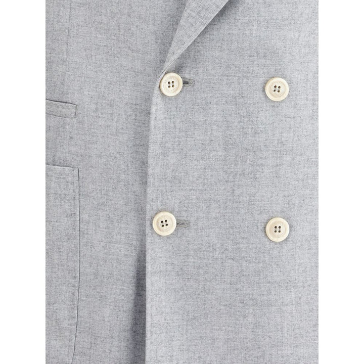 Brunello Cucinelli Gray Wool Blazer
