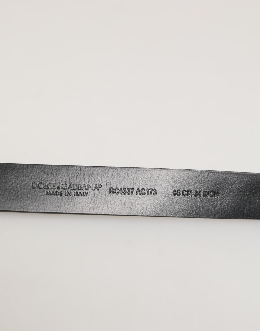 Dolce & Gabbana Black Leather Studded Silver-Tone Buckle Belt