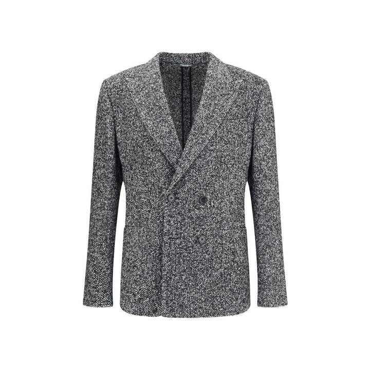Dolce & Gabbana Gray Fleece Wool Coat