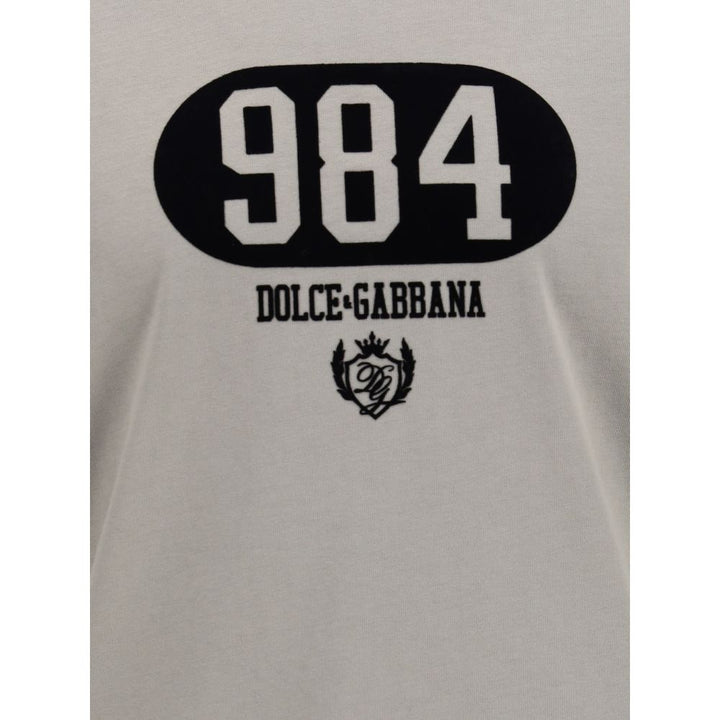 Dolce & Gabbana Brown Cotton T-Shirt