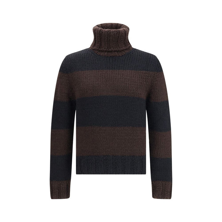Dolce & Gabbana Brown Wool Turtleneck