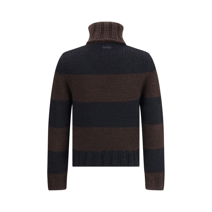 Dolce & Gabbana Brown Wool Turtleneck