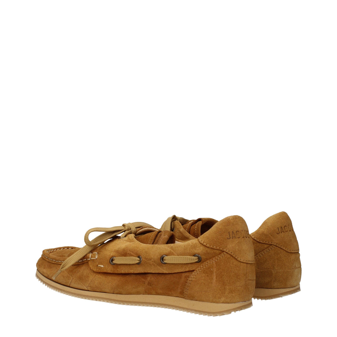Jacquemus Brown Leather Slip-On Loafers