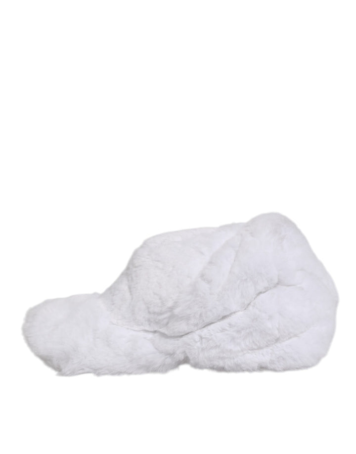 Dolce & Gabbana White Modacrylic Rapper Men Baseball Capello Hat